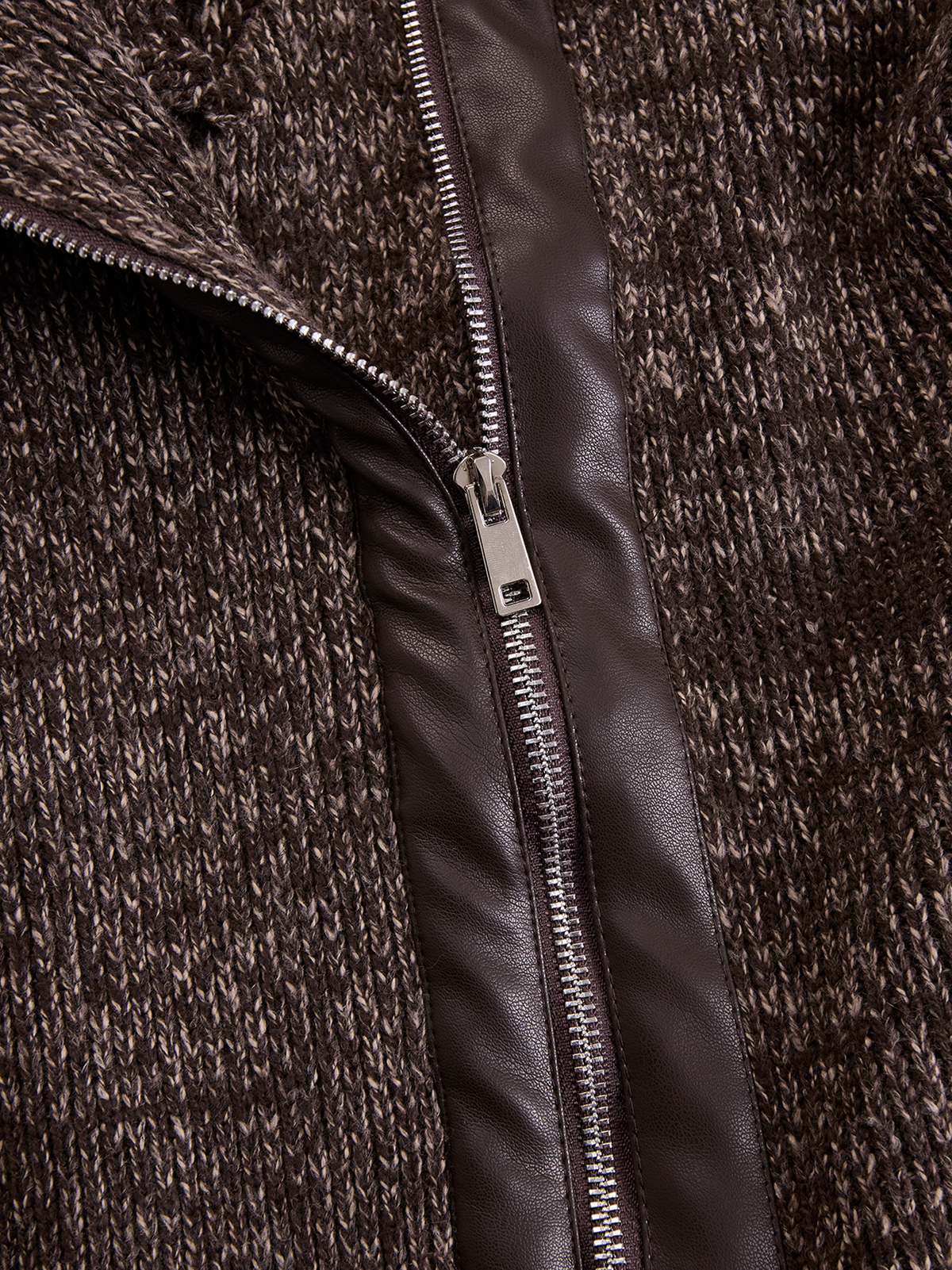 Eugenie - Asymmetric Zip Knit Jacket