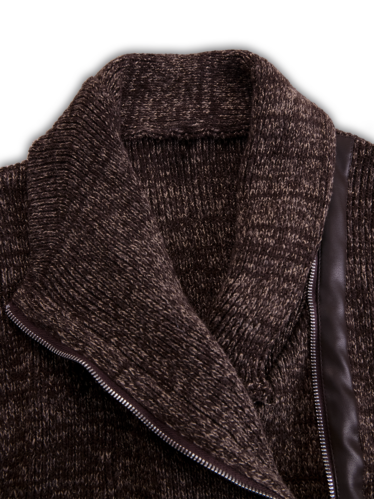 Eugenie - Asymmetric Zip Knit Jacket