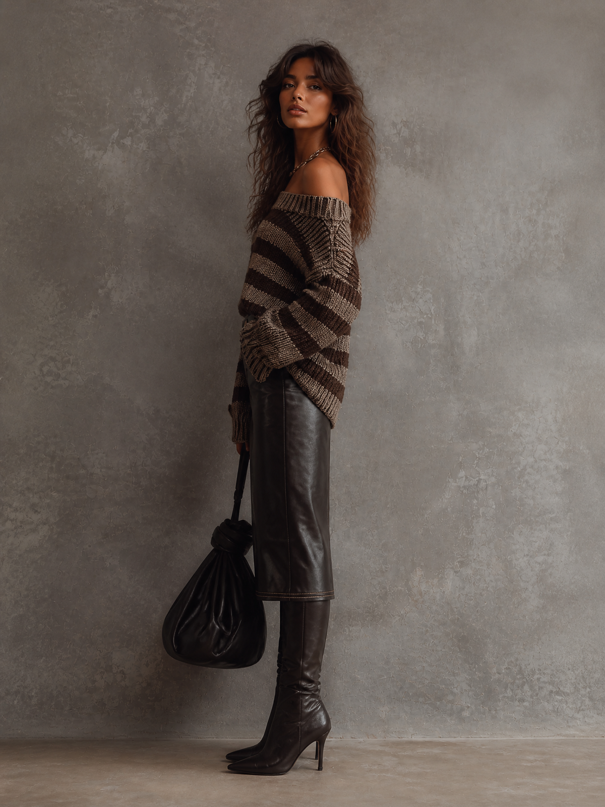 Laetitia - Striped Chunky Knit Sweater