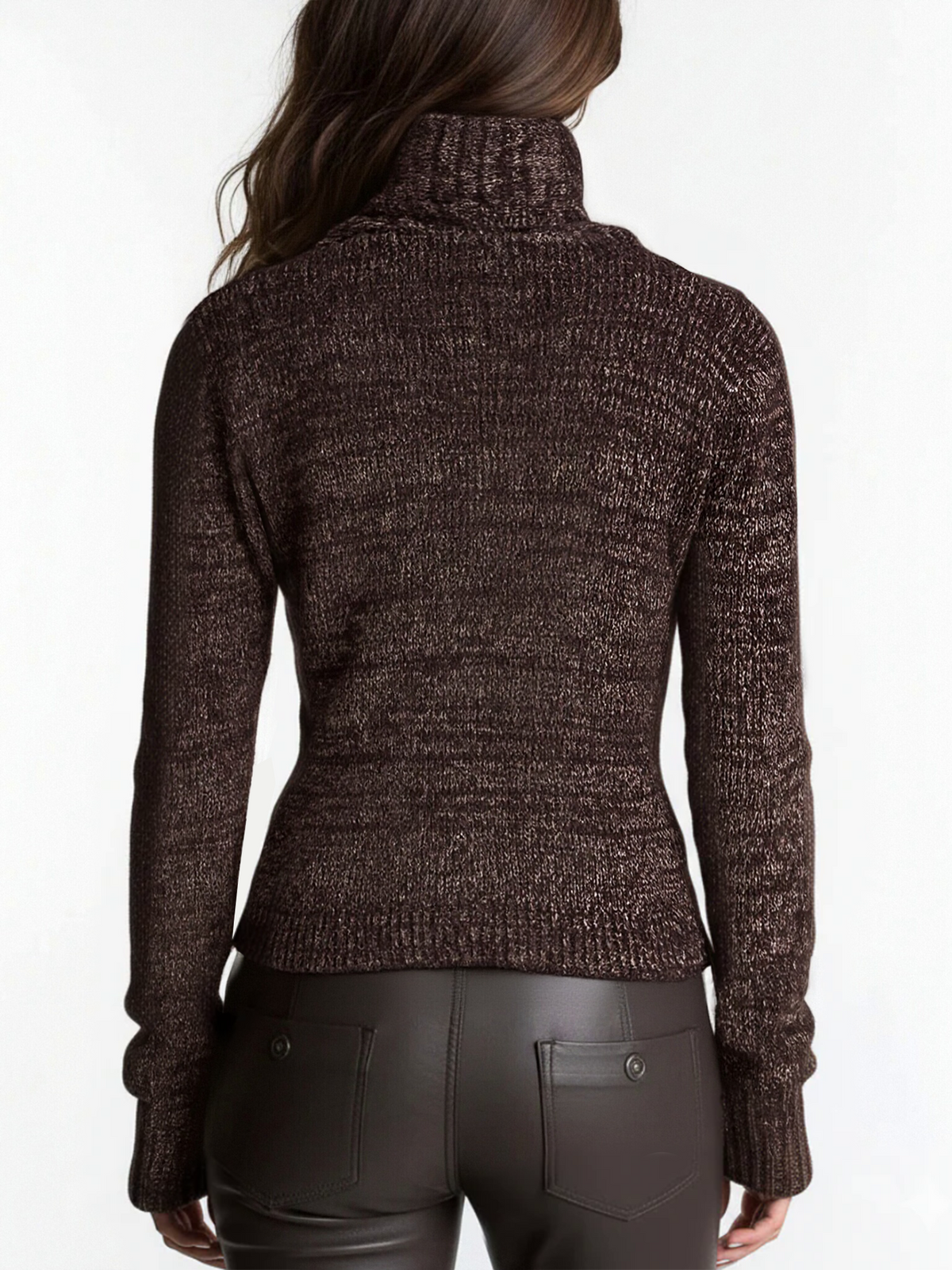 Eugenie - Asymmetric Zip Knit Jacket