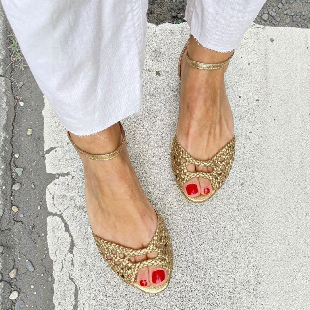 Caroline | Woven Strap Sandals