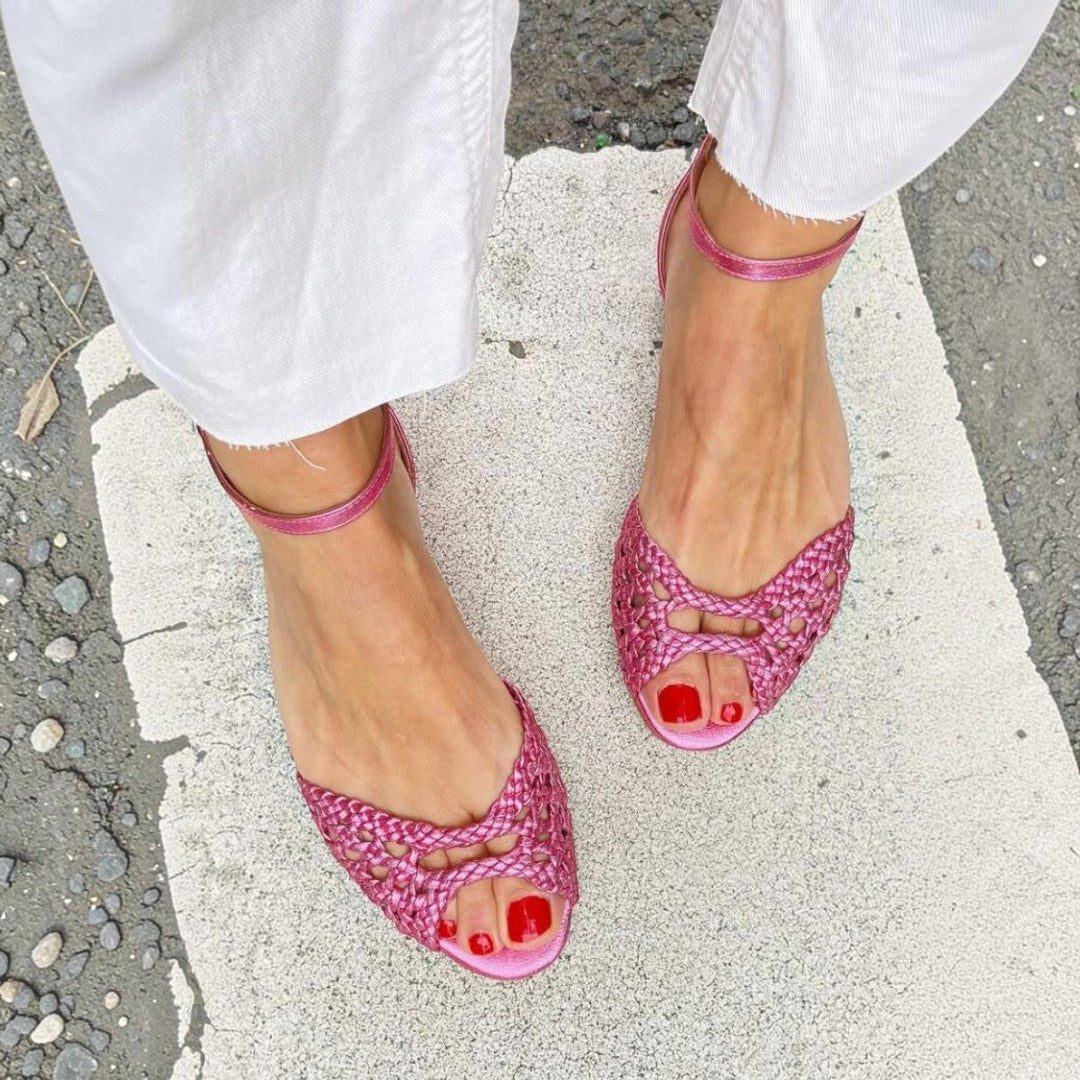 Caroline | Woven Strap Sandals