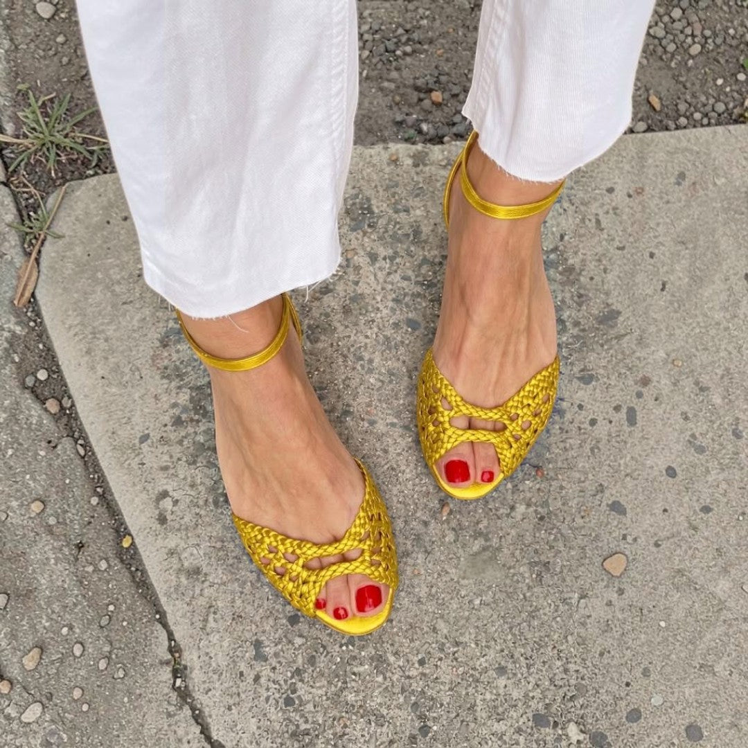 Caroline | Woven Strap Sandals