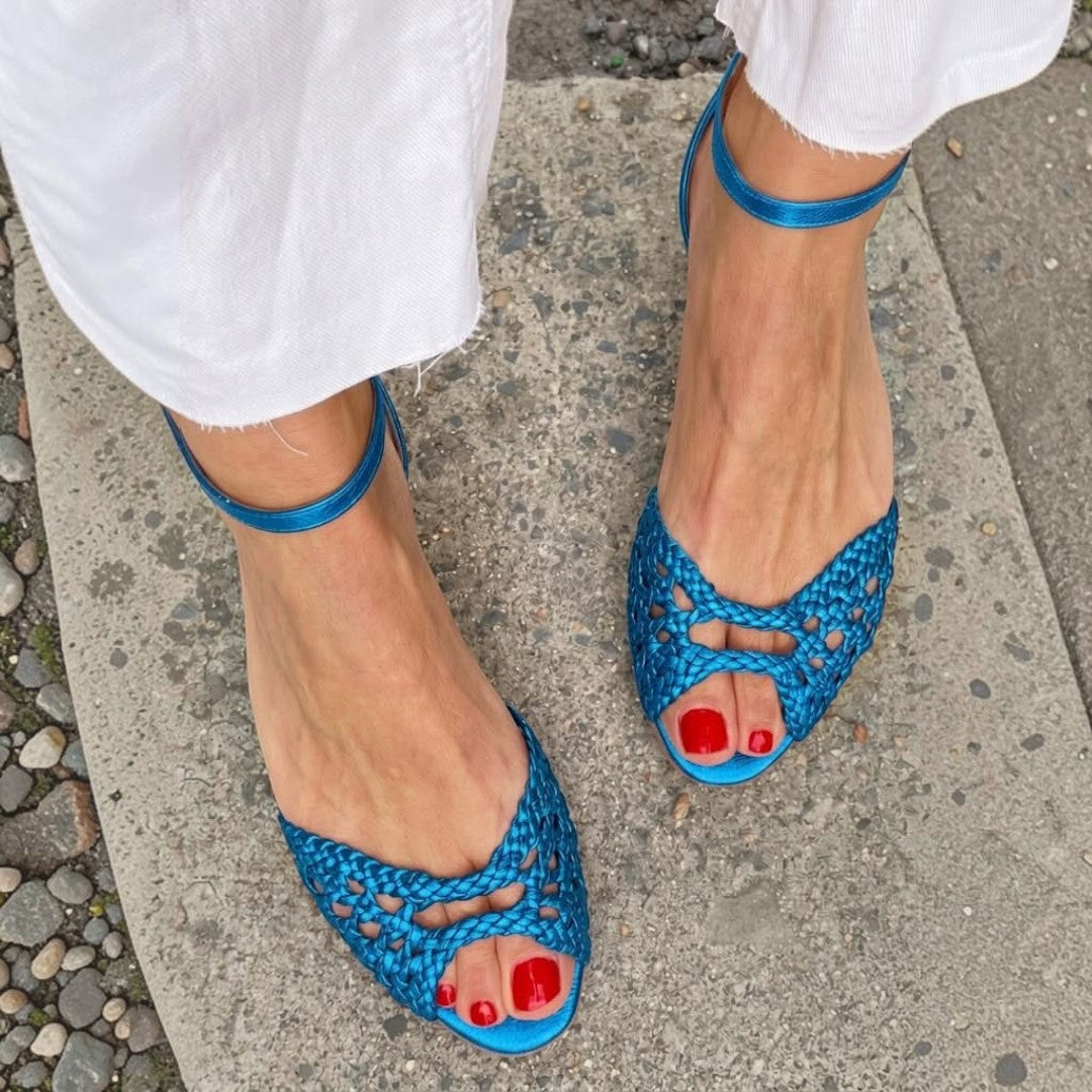 Caroline | Woven Strap Sandals