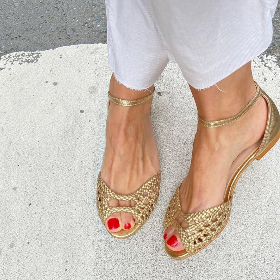 Caroline | Woven Strap Sandals