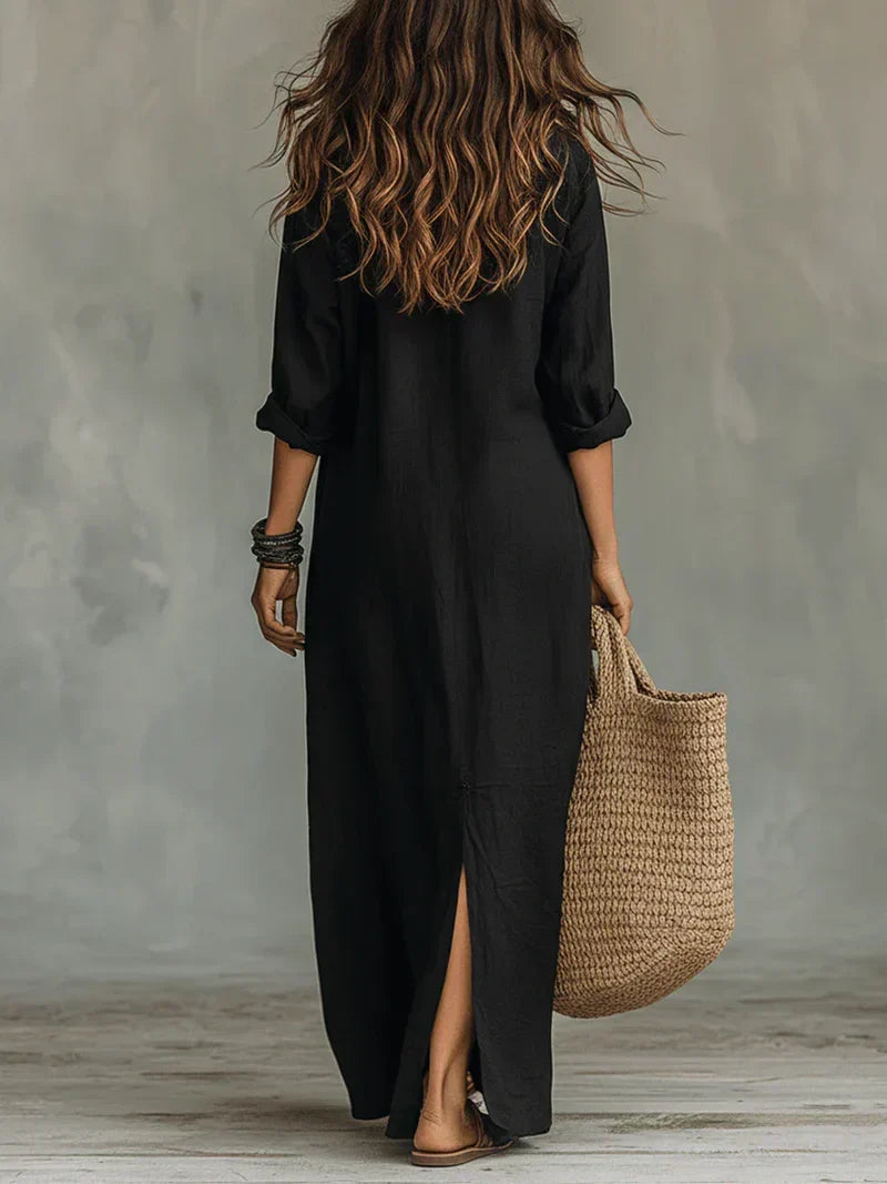 Willow - Linen Blend Maxi Dress