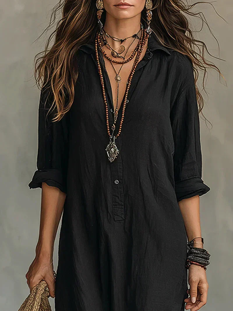Willow - Linen Blend Maxi Dress