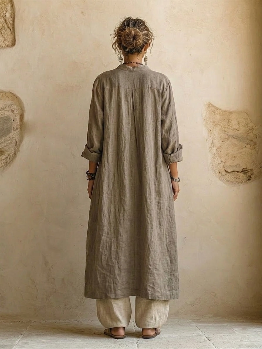 Sage - Cotton and Linen Three-Piece Lounge Set