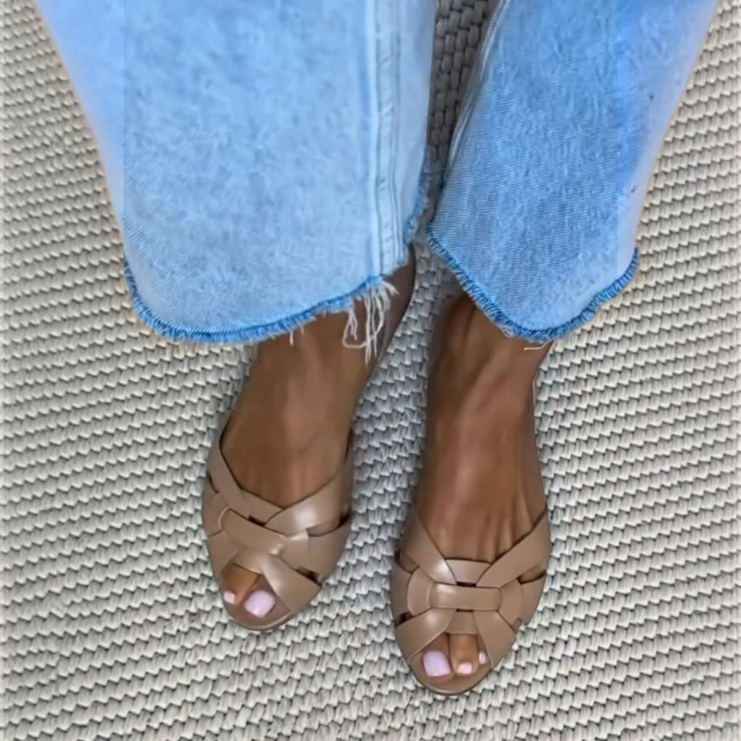 Laurel | Natural Woven Sandals