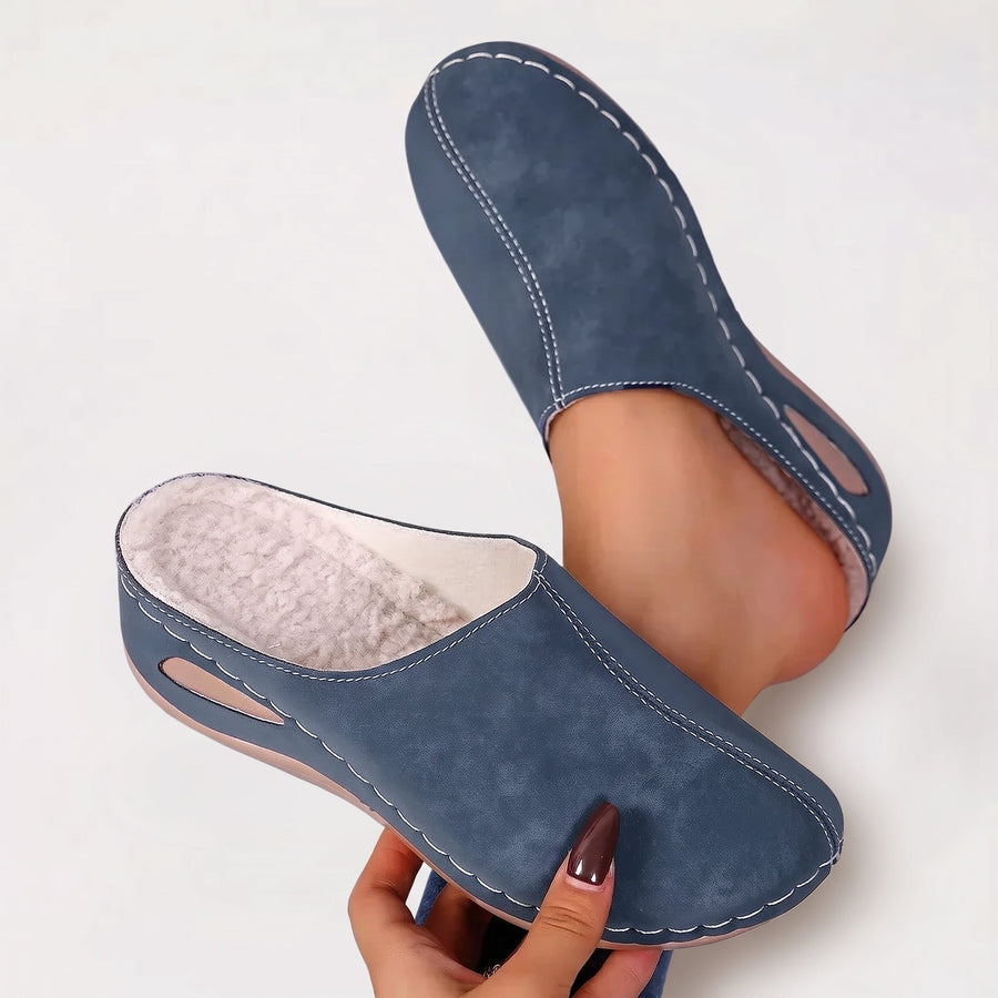 Colleen - Warm Lined Orthopedic Slippers
